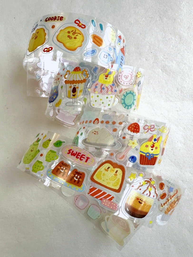 BuLan's Studio - Tea Time kiss-cut PET tape SAMPLES