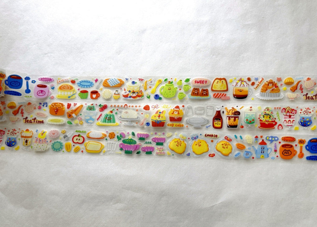 BuLan's Studio - Tea Time kiss-cut PET tape SAMPLES