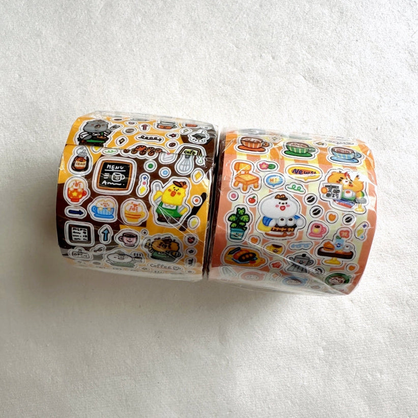 BuLan's Studio - Tea Time! kiss-cut paper tape (cute tiny deco stickers) SAMPLES