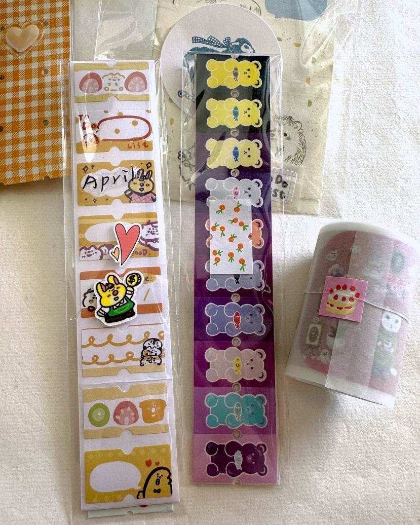 BuLan's Studio - Coffee Shop kiss-cut paper tape (cute tiny deco stickers) SAMPLES