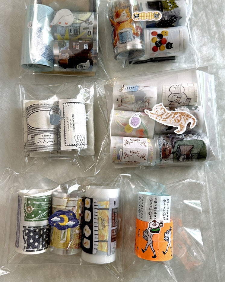 BuLan's Studio - Coffee Shop kiss-cut paper tape (cute tiny deco stickers) SAMPLES