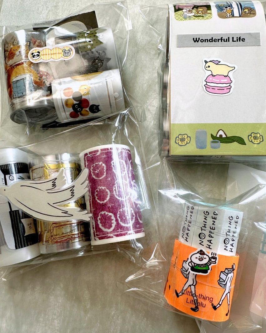 BuLan's Studio - Coffee Shop kiss-cut paper tape (cute tiny deco stickers) SAMPLES