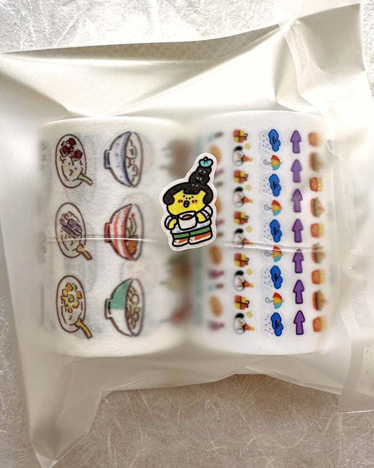 BuLan's Studio - Coffee Shop kiss-cut paper tape (cute tiny deco stickers) SAMPLES