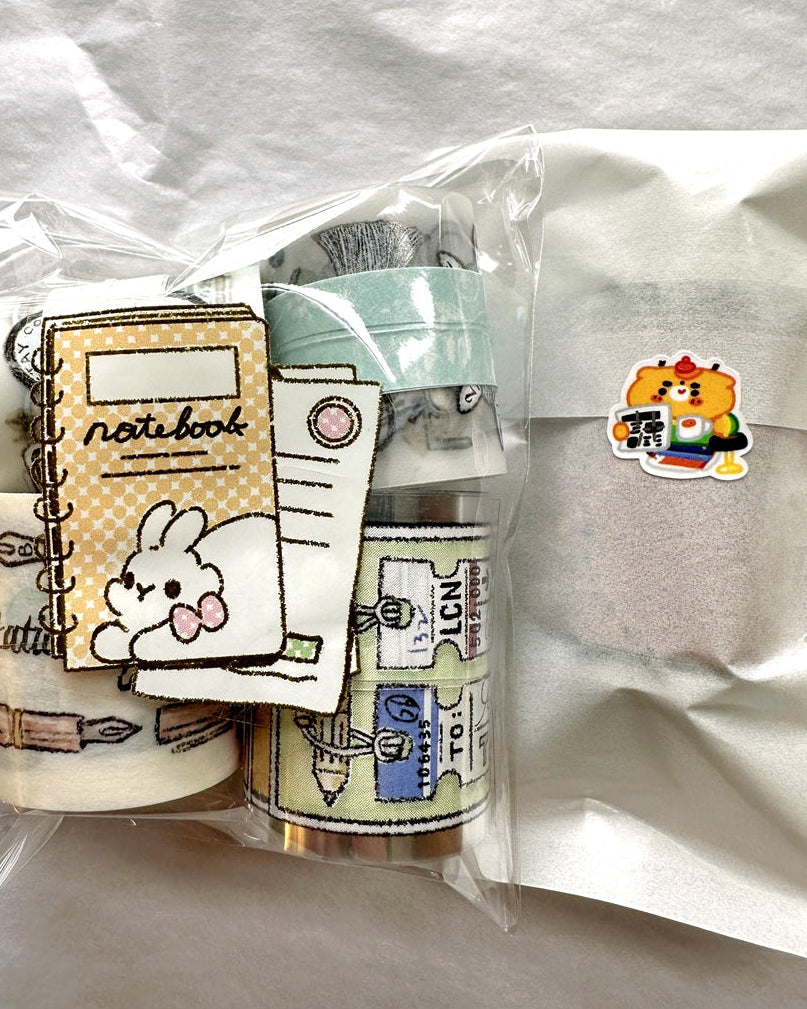 BuLan's Studio - Tea Time! kiss-cut paper tape (cute tiny deco stickers) SAMPLES