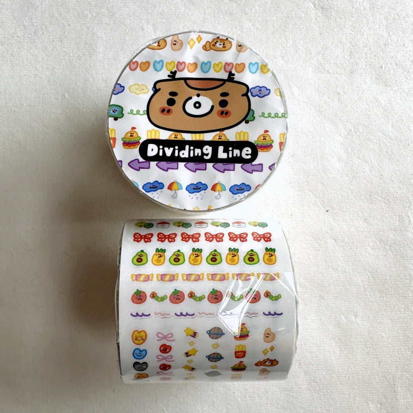 BuLan's Studio - Dividing Line kiss-cut paper tape (planner stickers) SAMPLES