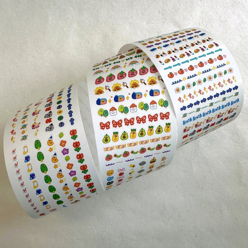 BuLan's Studio - Dividing Line kiss-cut paper tape (planner stickers) SAMPLES