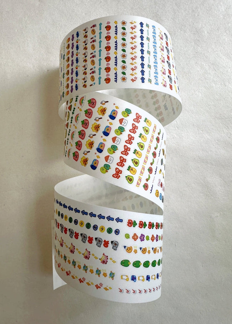 BuLan's Studio - Dividing Line kiss-cut paper tape (planner stickers) SAMPLES
