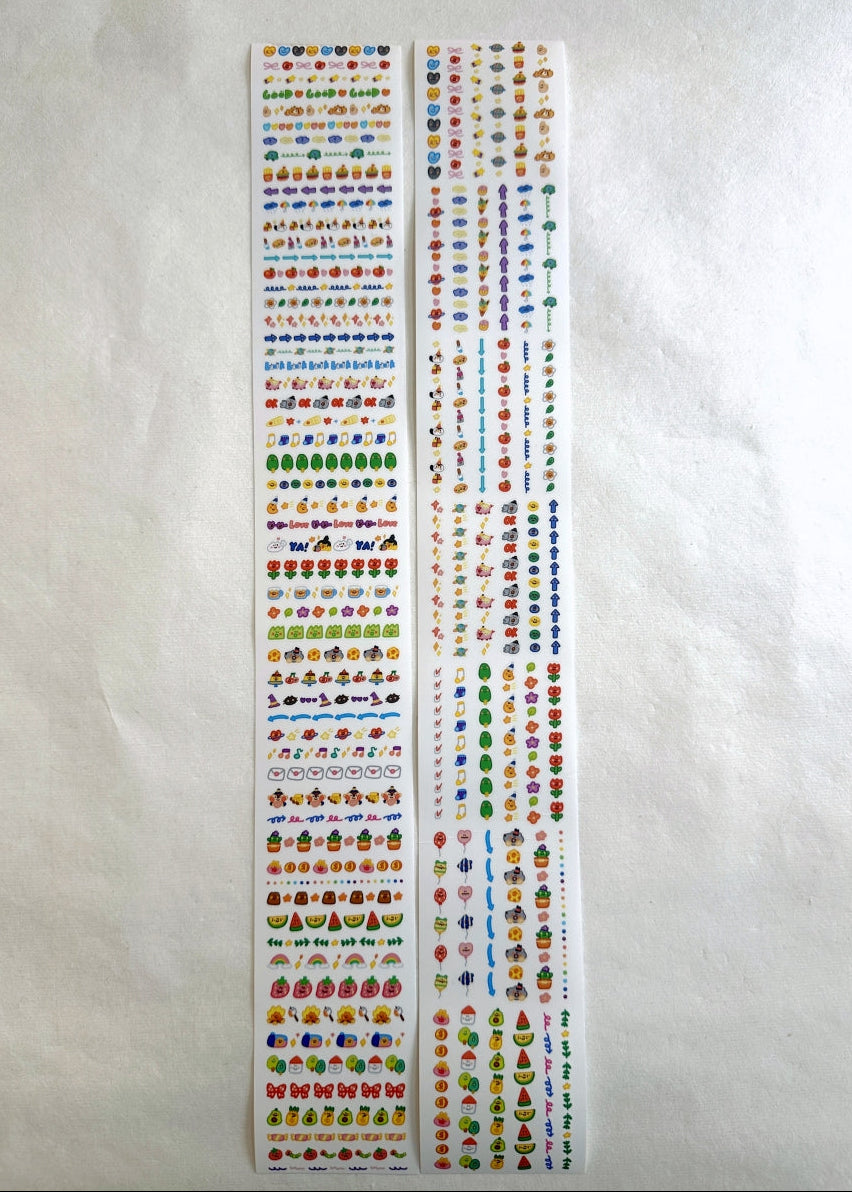 BuLan's Studio - Dividing Line kiss-cut paper tape (planner stickers) SAMPLES