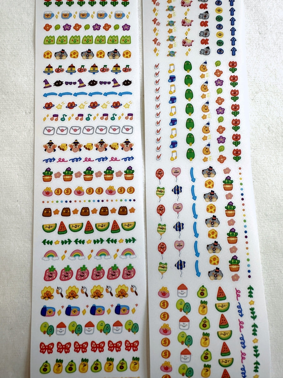 BuLan's Studio - Dividing Line kiss-cut paper tape (planner stickers) SAMPLES