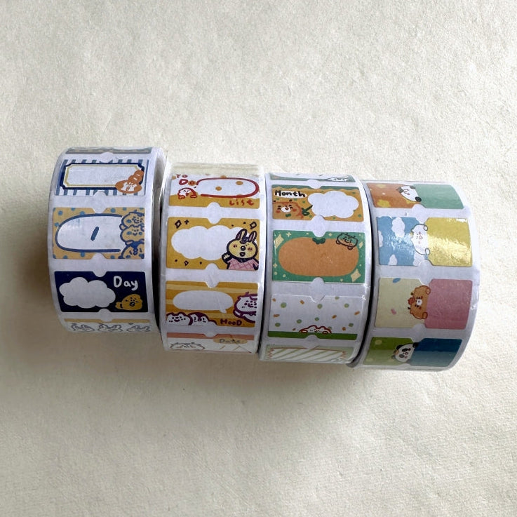BuLan's Studio - four label sticker rolls SAMPLES