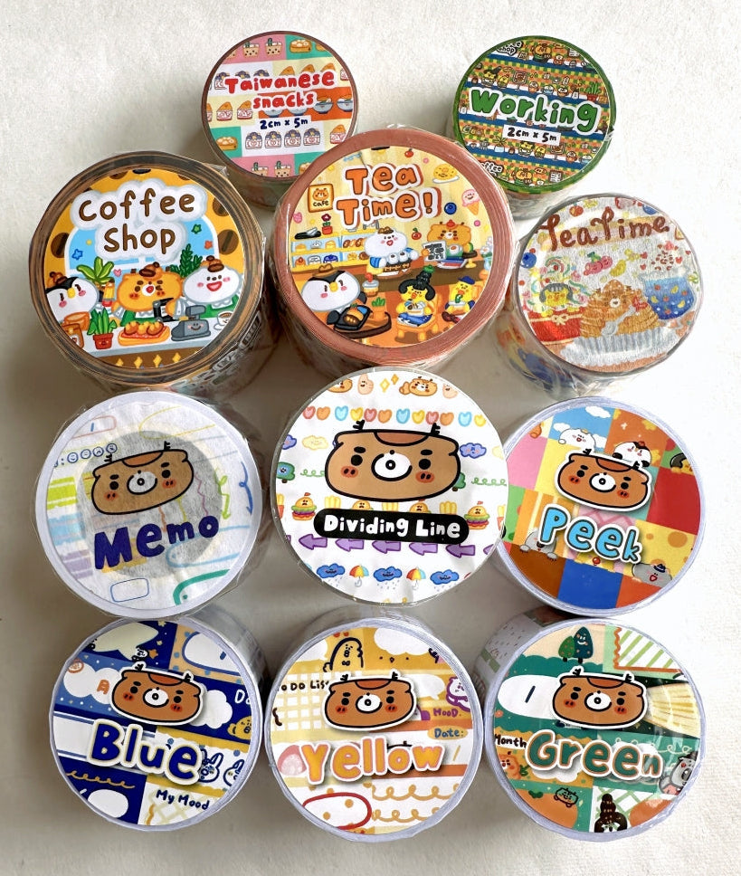 BuLan's Studio - four label sticker rolls SAMPLES