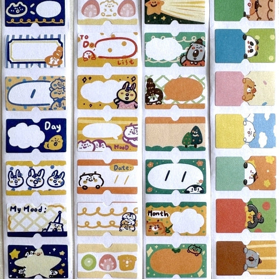 BuLan's Studio - four label sticker rolls SAMPLES