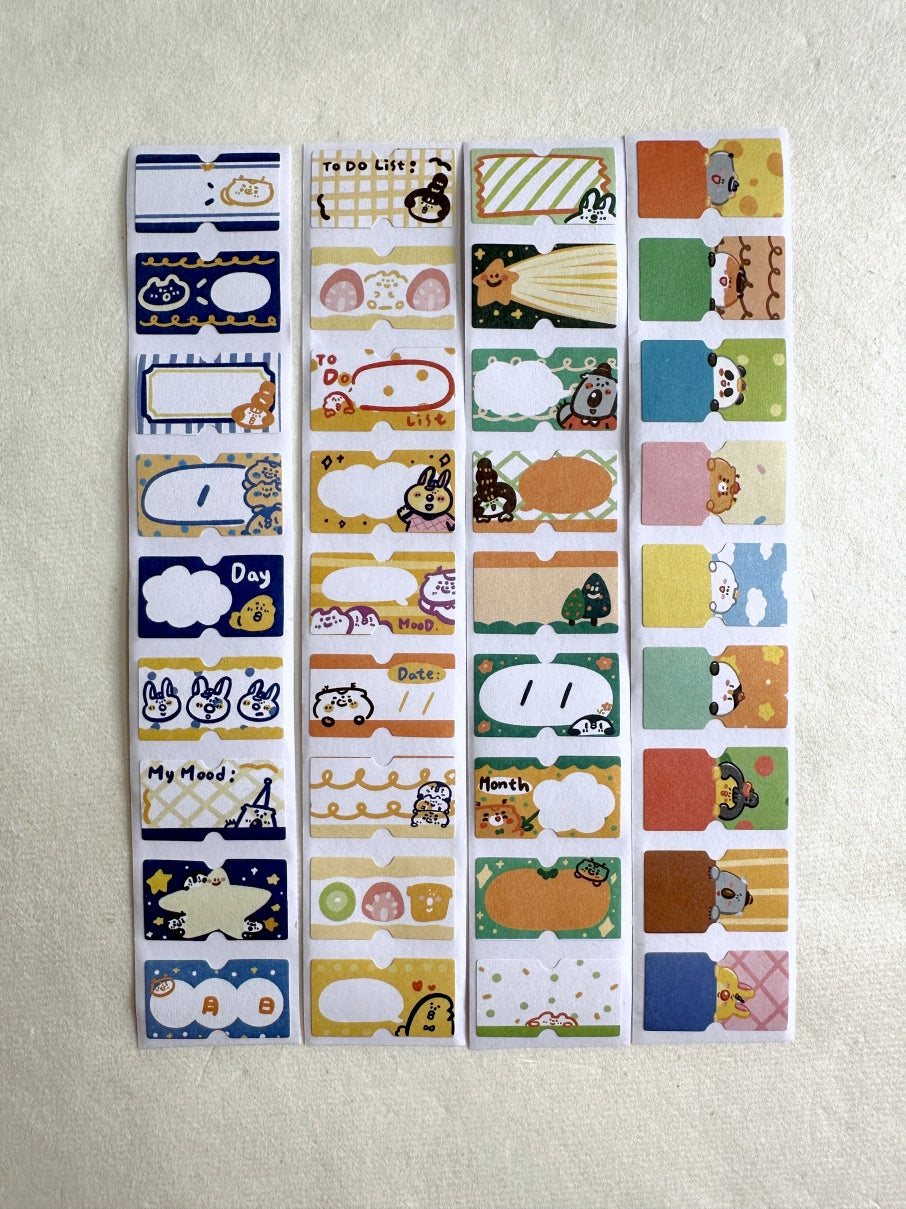 BuLan's Studio - four label sticker rolls SAMPLES