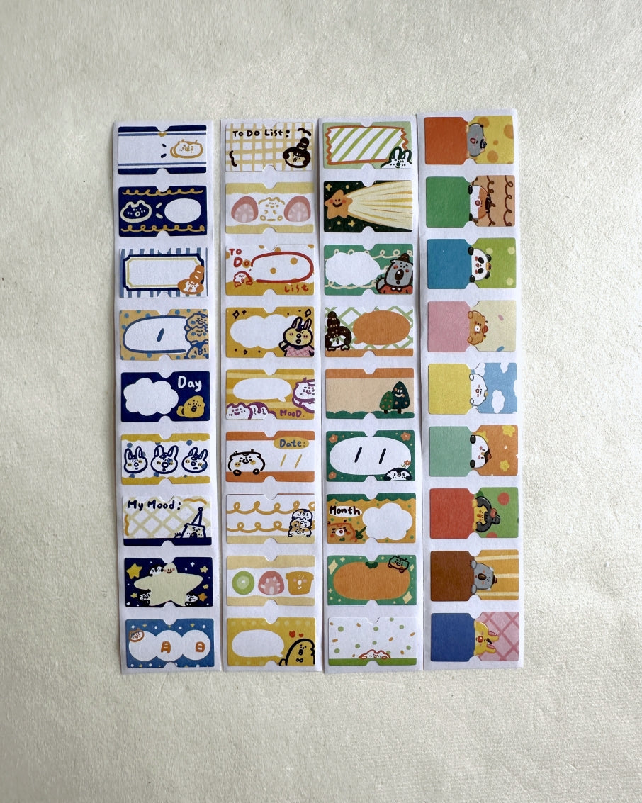 BuLan's Studio - four label sticker rolls SAMPLES