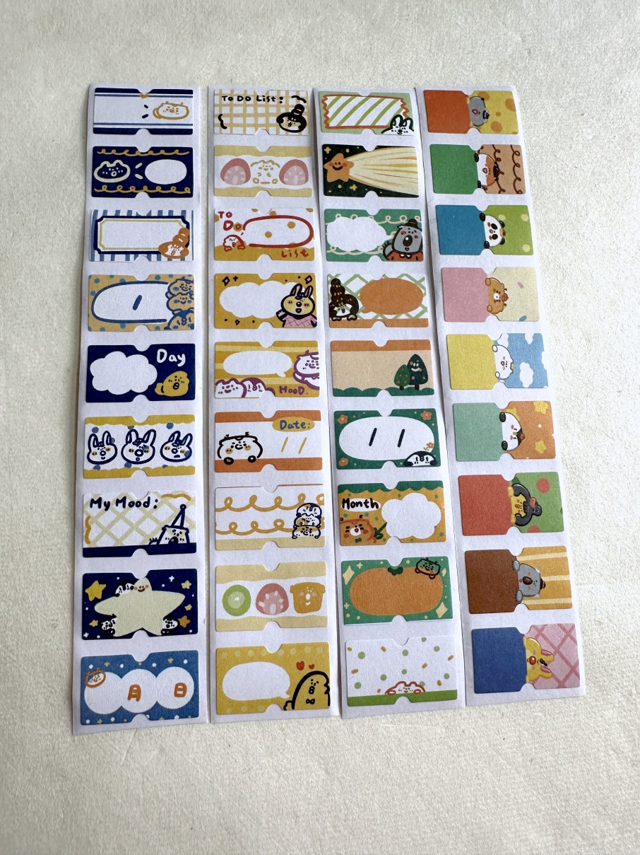 BuLan's Studio - four label sticker rolls SAMPLES