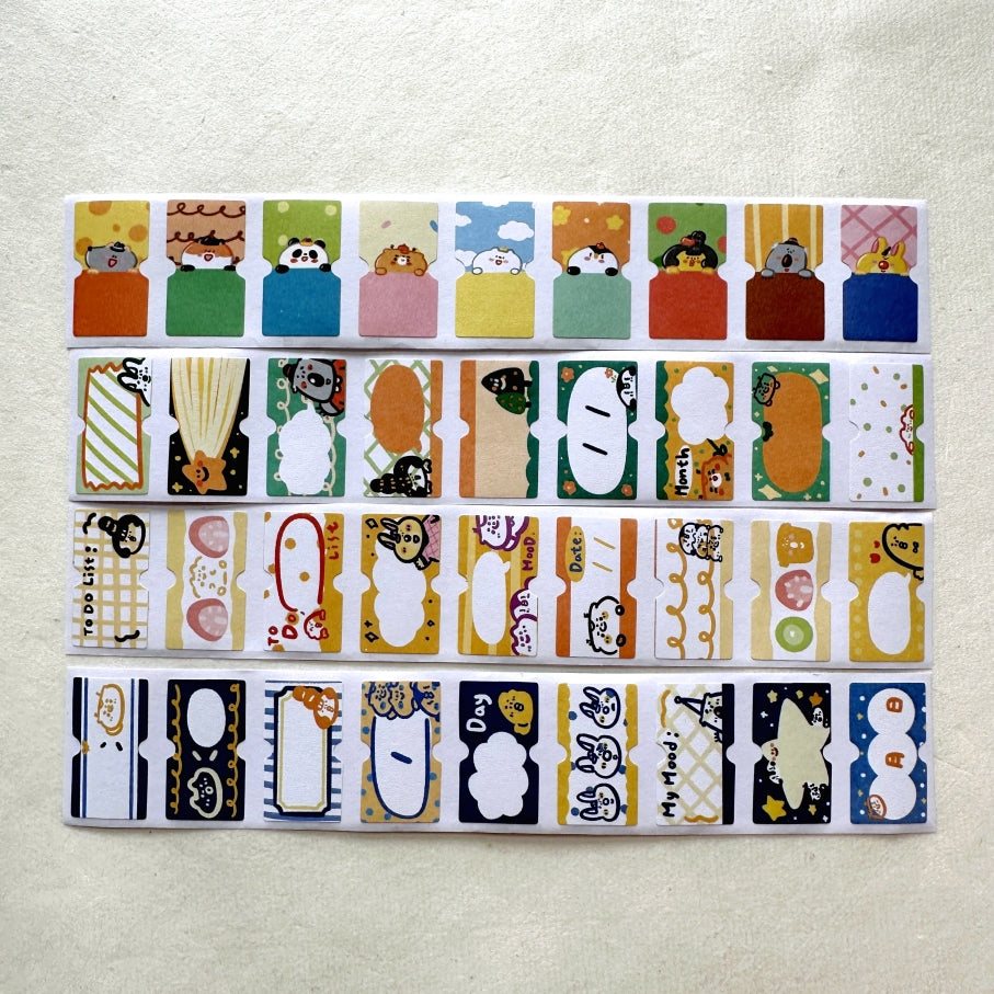 BuLan's Studio - four label sticker rolls SAMPLES