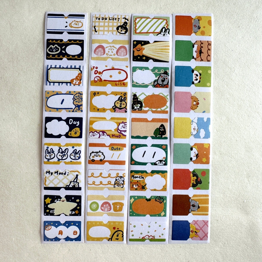 BuLan's Studio - four label sticker rolls SAMPLES