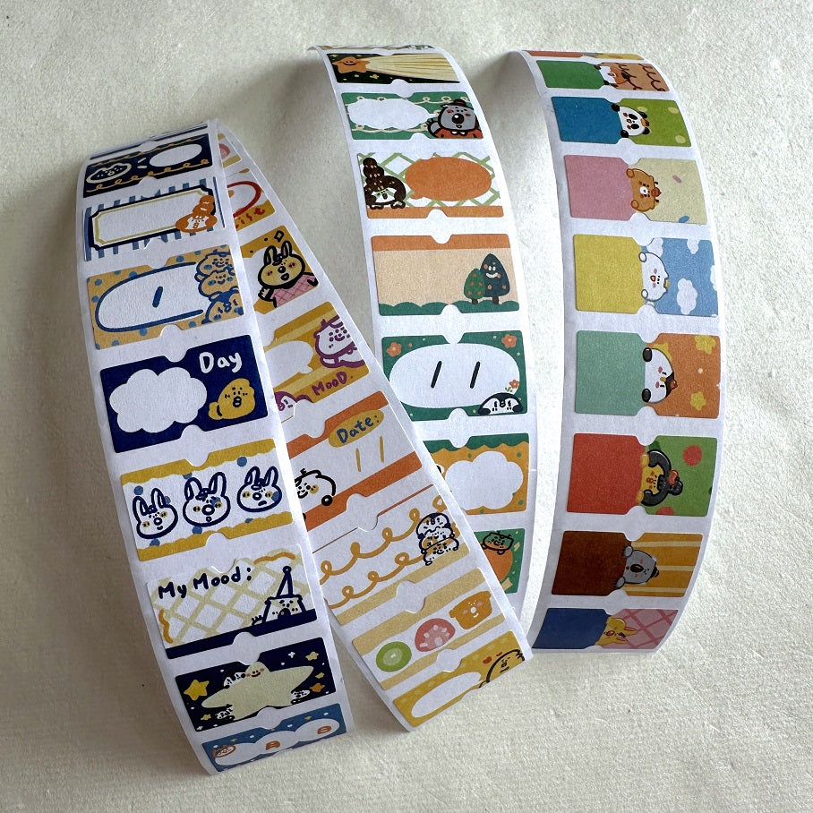 BuLan's Studio - four label sticker rolls SAMPLES