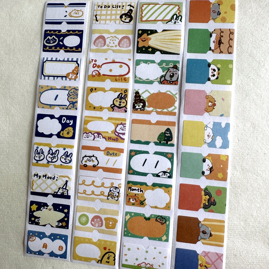 BuLan's Studio - four label sticker rolls SAMPLES