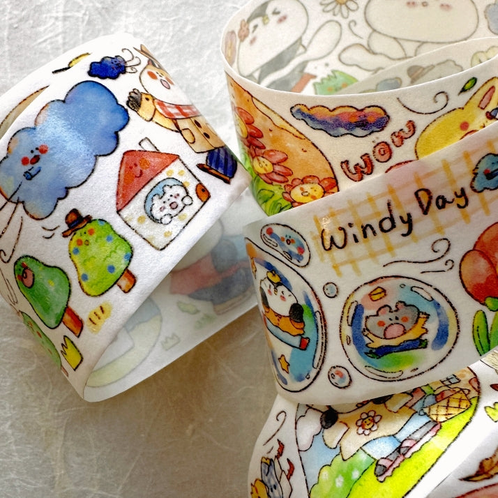 BuLan's Studio - Wind Is Big washi tape SAMPLES