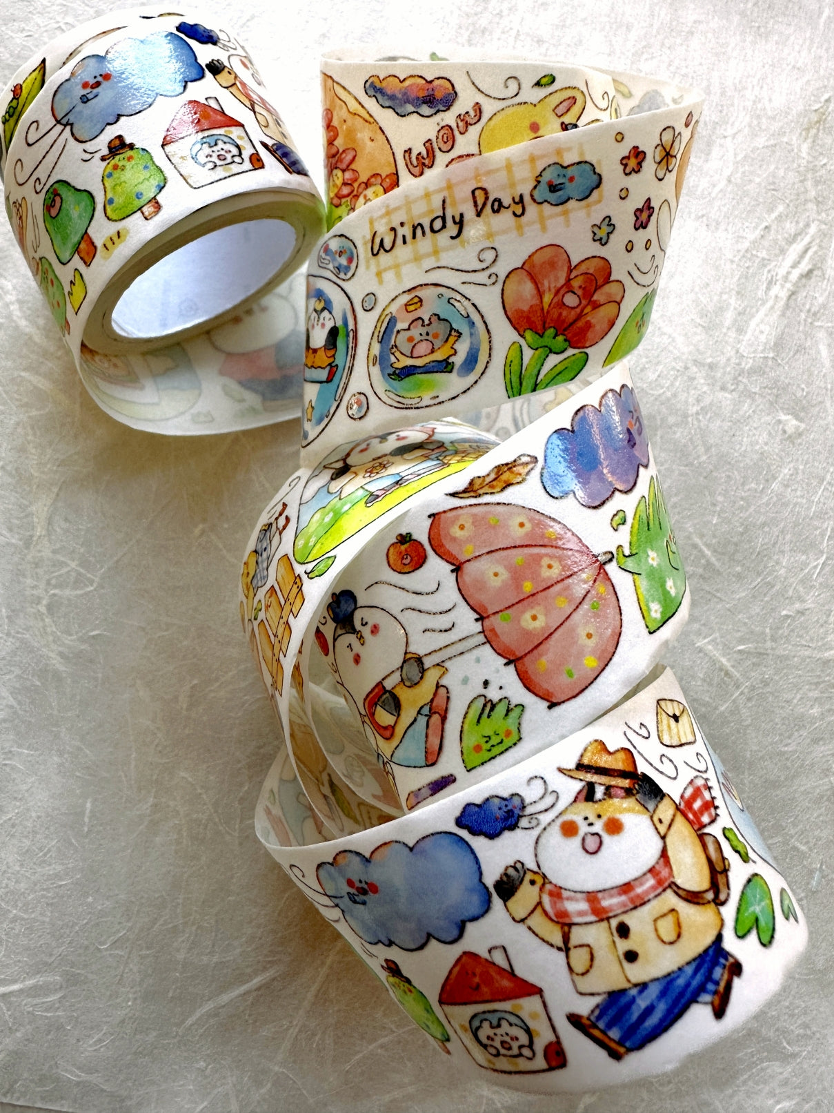 BuLan's Studio - Wind Is Big washi tape SAMPLES