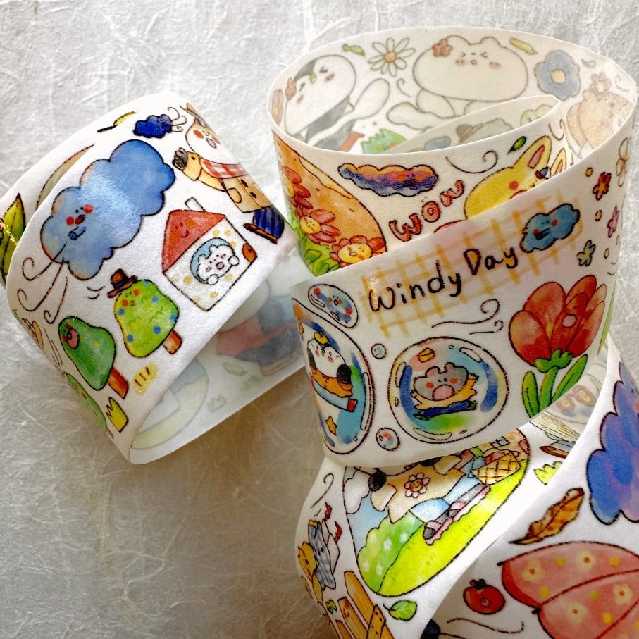 BuLan's Studio - Wind Is Big washi tape SAMPLES