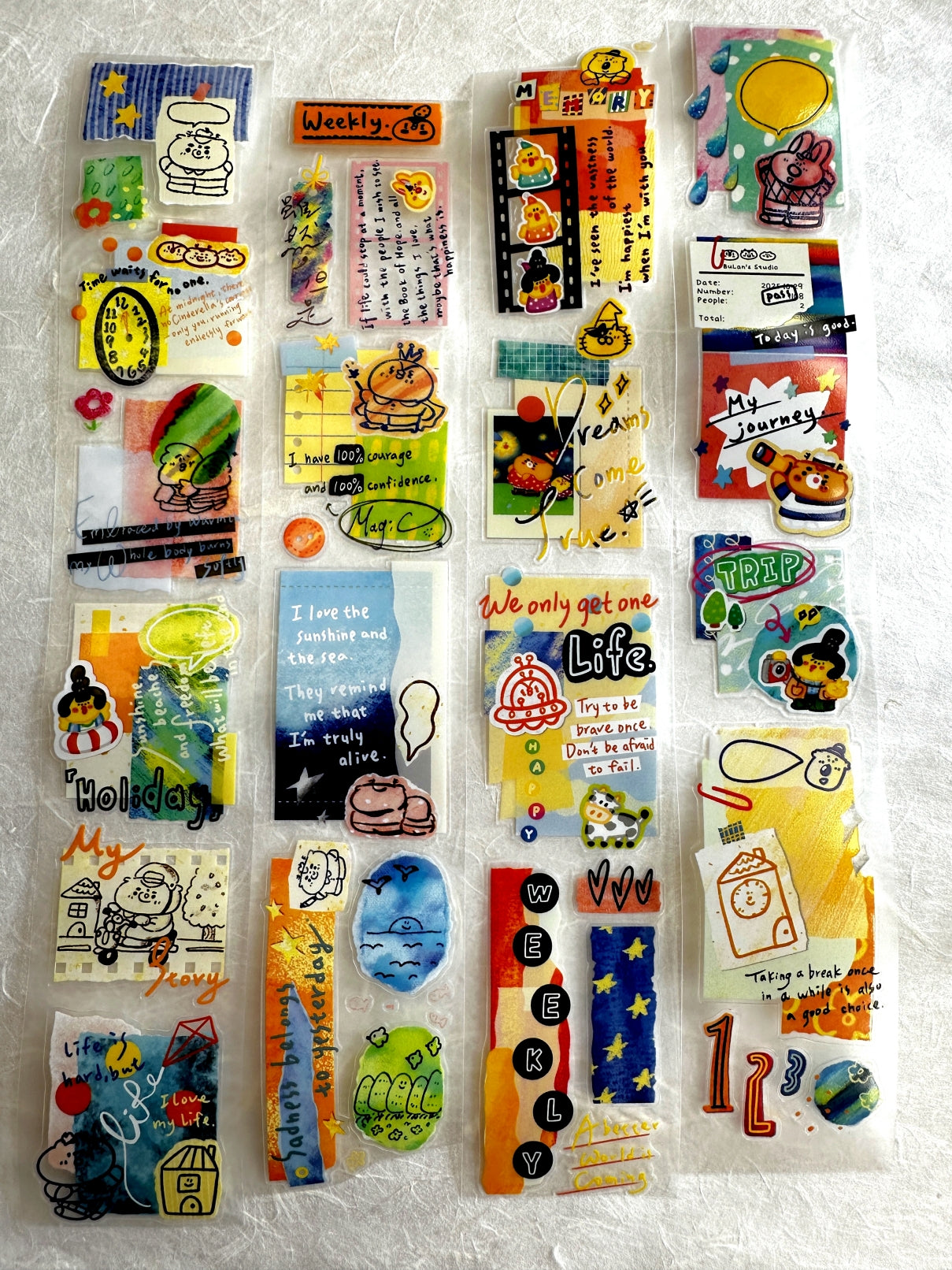 BuLan's Studio - Paper Art kiss-cut PET tape SAMPLES