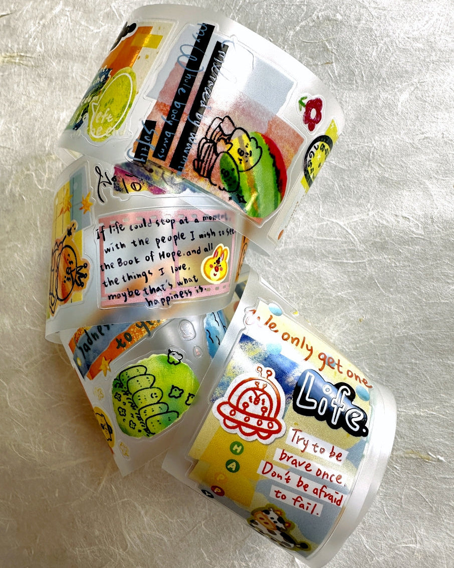 BuLan's Studio - Paper Art kiss-cut PET tape SAMPLES