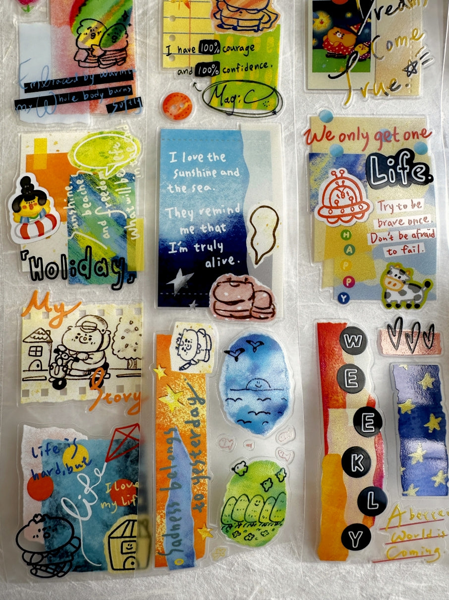 BuLan's Studio - Paper Art kiss-cut PET tape SAMPLES