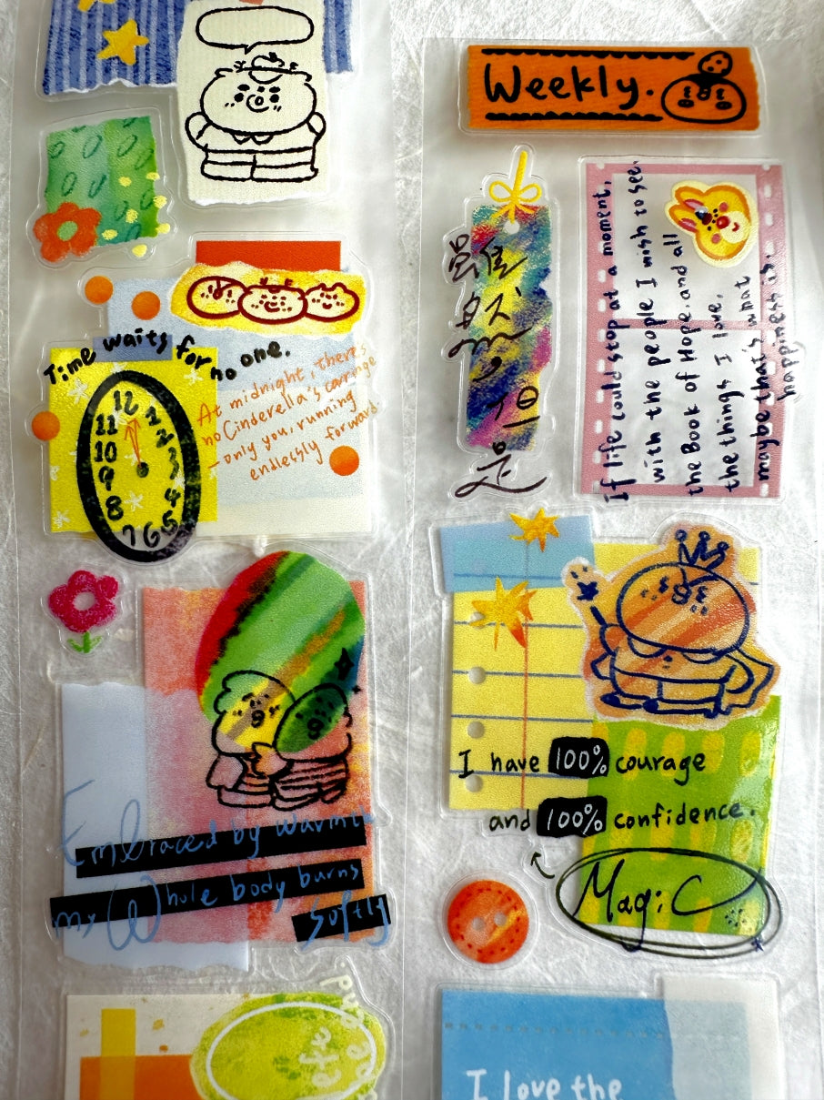 BuLan's Studio - Paper Art kiss-cut PET tape SAMPLES