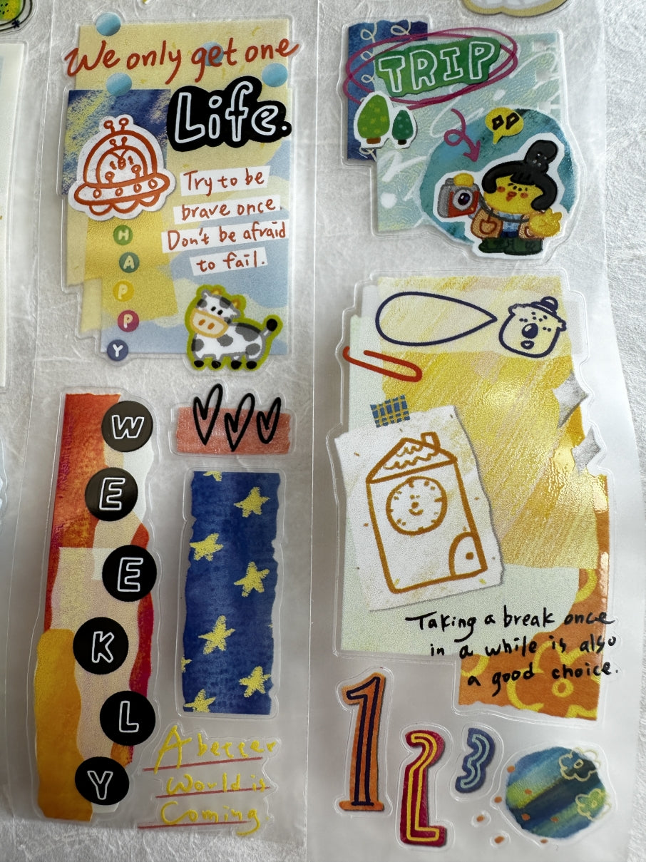 BuLan's Studio - Paper Art kiss-cut PET tape SAMPLES