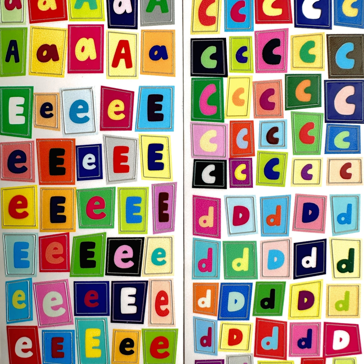 BuLan's Studio - Colorful Letters kiss-cut synthetic paper tape (4.5 cm x 140 cm) SAMPLES