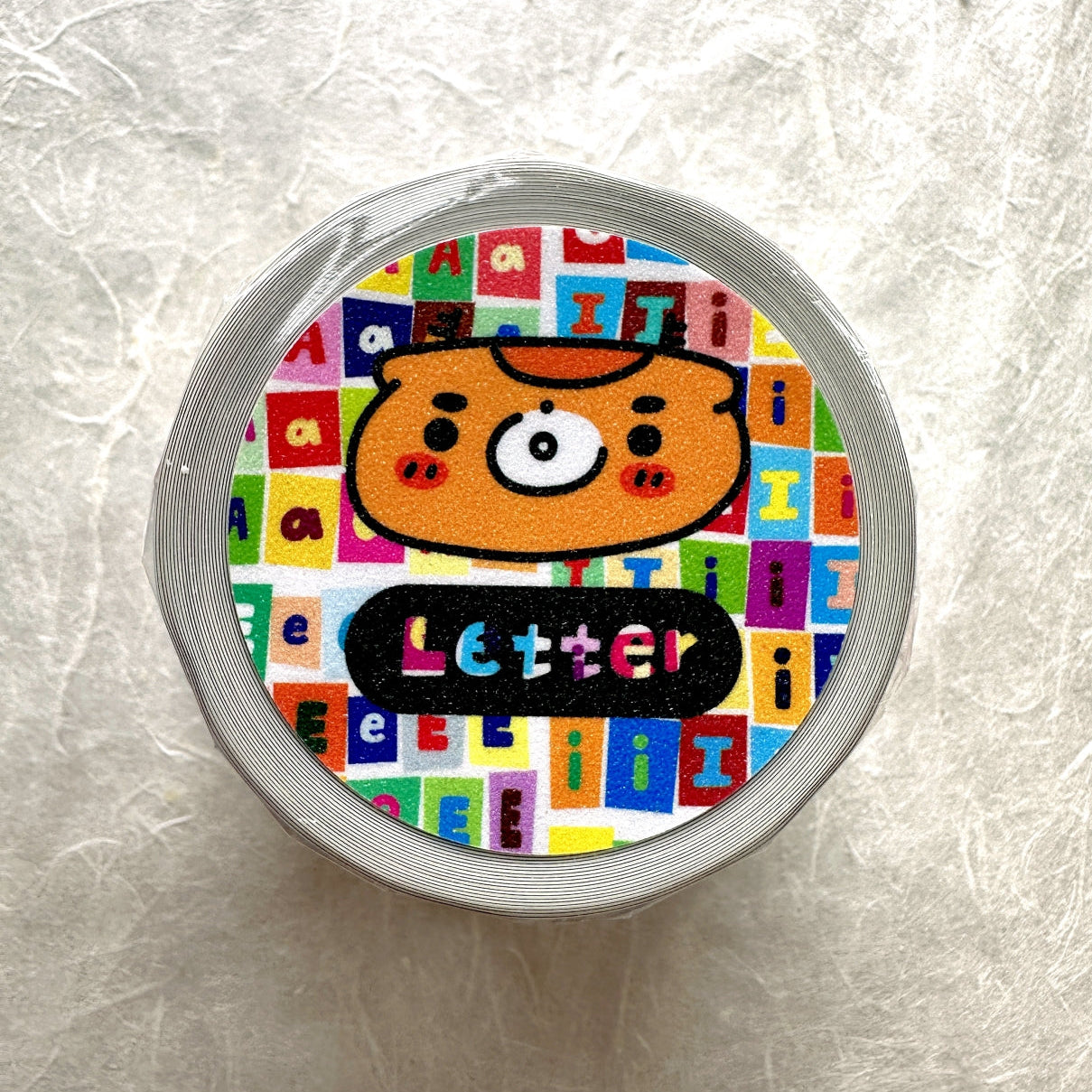BuLan's Studio - Colorful Letters kiss-cut synthetic paper tape (4.5 cm x 140 cm) SAMPLES