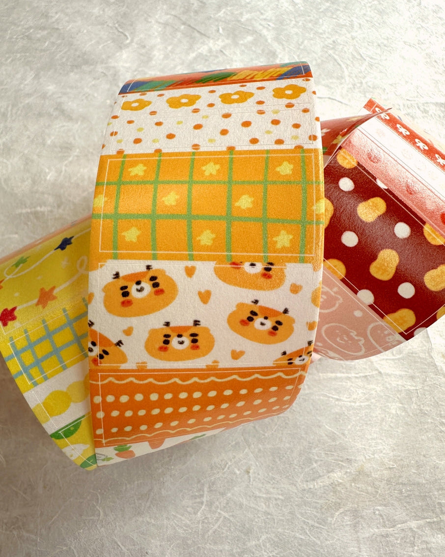 BuLan's Studio - Palette Warm kiss-cut washi tape SAMPLES