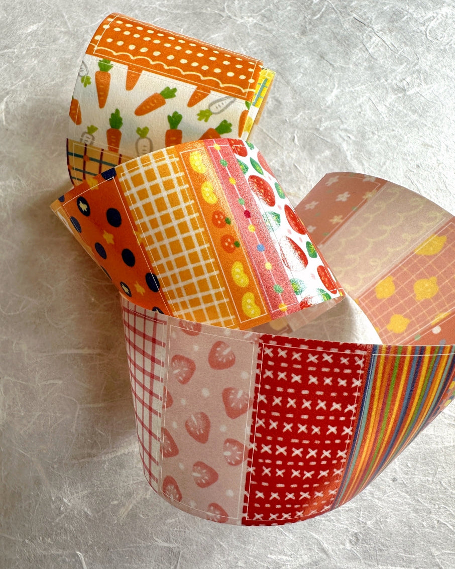 BuLan's Studio - Palette Warm kiss-cut washi tape SAMPLES