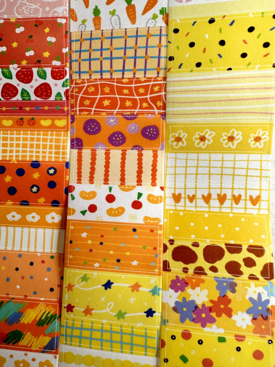 BuLan's Studio - Palette Warm kiss-cut washi tape SAMPLES