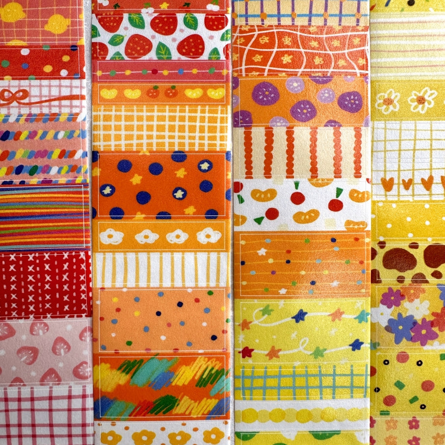 BuLan's Studio - Palette Warm kiss-cut washi tape SAMPLES