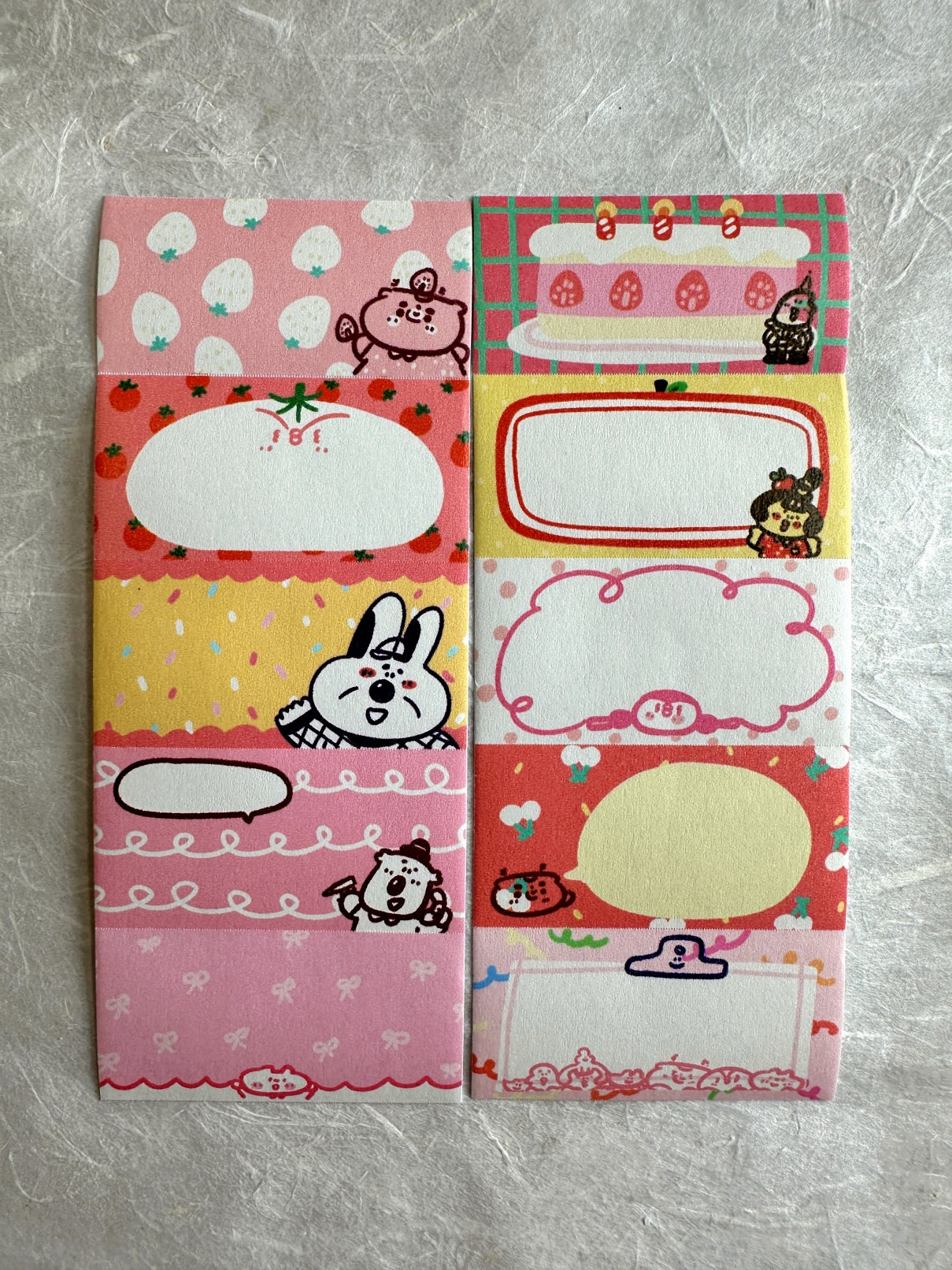 BuLan's Studio - Memo Stickers perforated writable paper tape SAMPLES