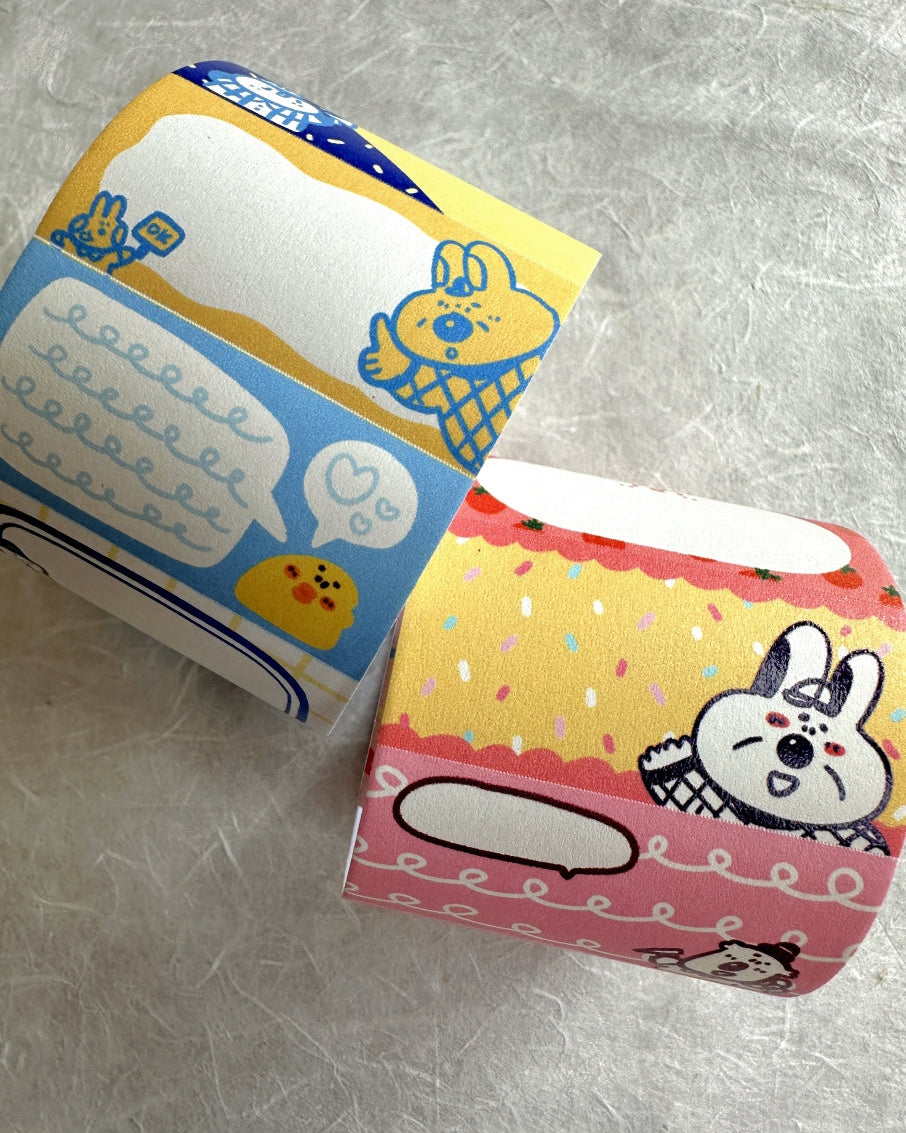 BuLan's Studio - Memo Stickers perforated writable paper tape SAMPLES