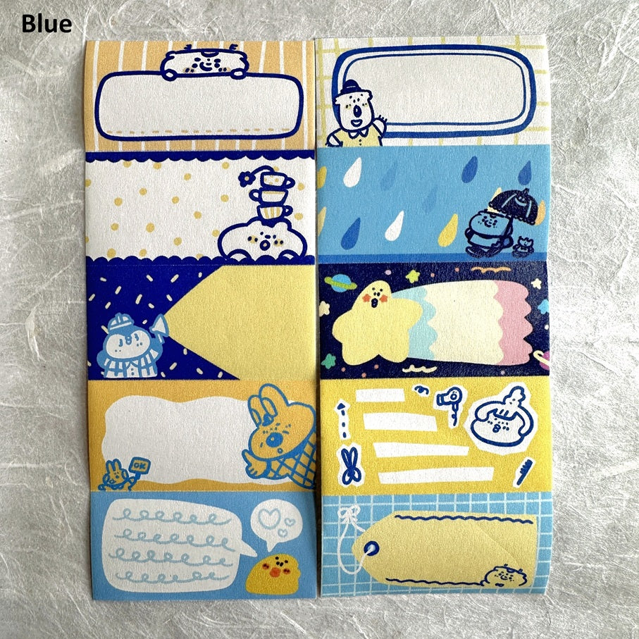 BuLan's Studio - Memo Stickers perforated writable paper tape SAMPLES