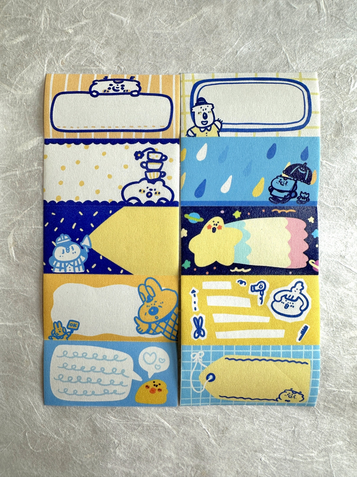 BuLan's Studio - Memo Stickers perforated writable paper tape SAMPLES