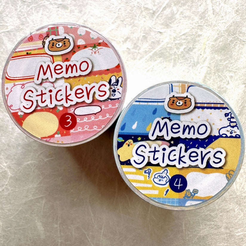 BuLan's Studio - Memo Stickers perforated writable paper tape SAMPLES