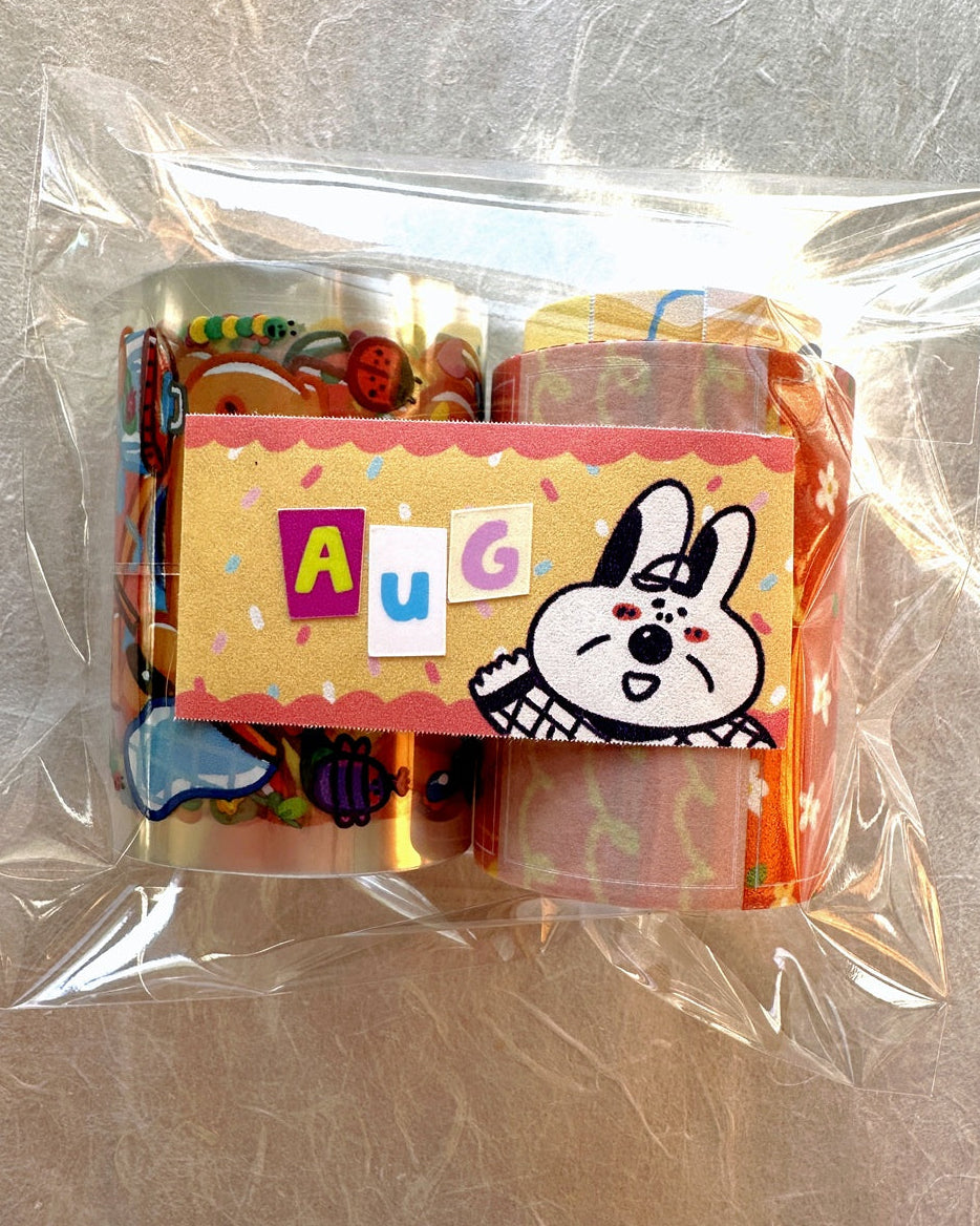 BuLan's Studio - Colorful Letters kiss-cut synthetic paper tape (4.5 cm x 140 cm) SAMPLES