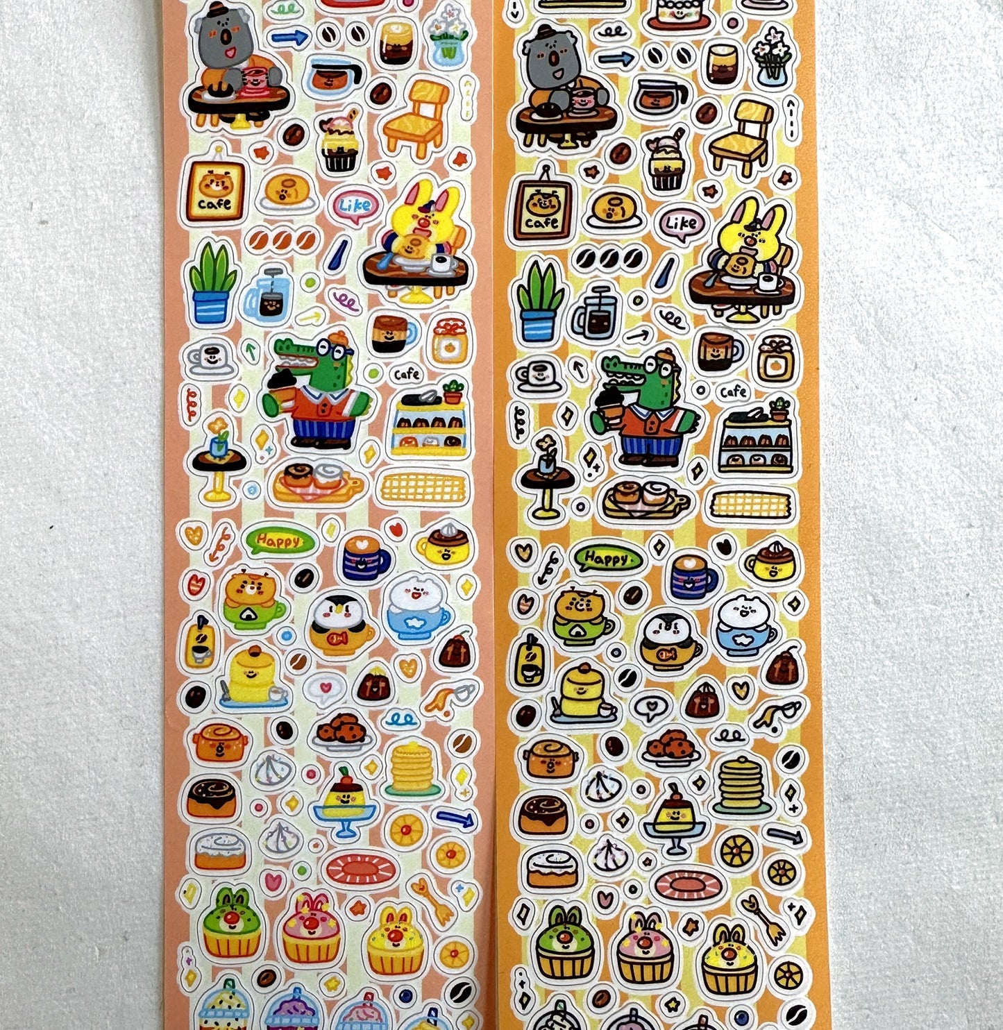 BuLan's Studio - Tea Time! kiss-cut paper tape (cute tiny deco stickers) SAMPLES