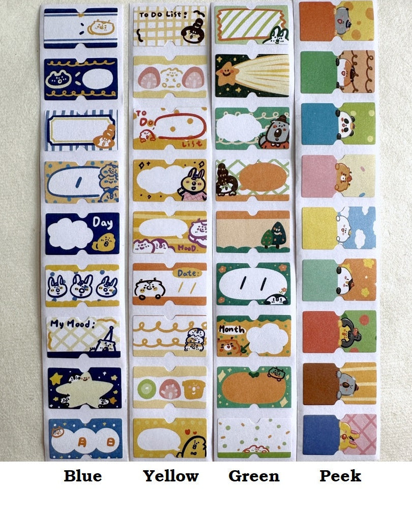 BuLan's Studio - four label sticker rolls SAMPLES