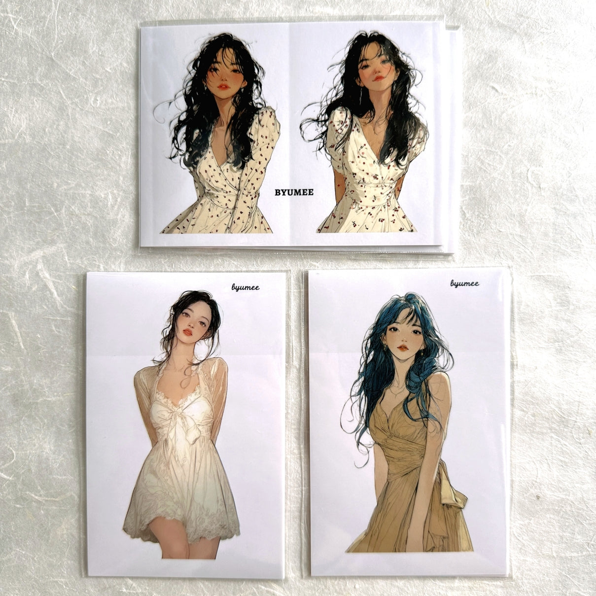 Byumee - stickers and journal ephemera bundle of 12 sticker packs [DESTASH]