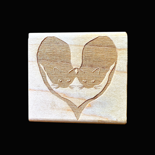 TAOthings Studio - Love Cats rubber stamp