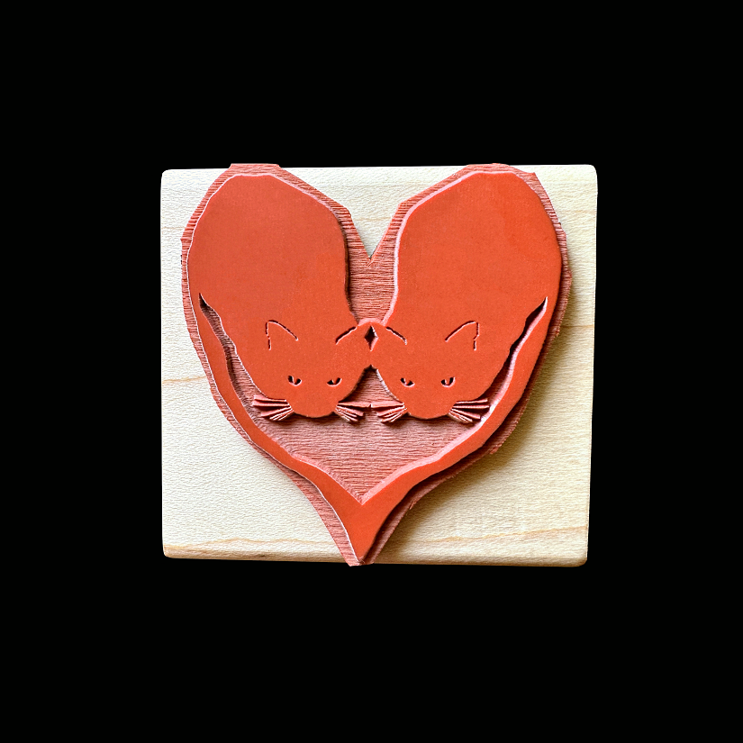 TAOthings Studio - Love Cats rubber stamp