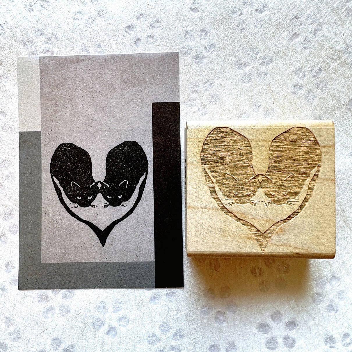 TAOthings Studio - Love Cats rubber stamp