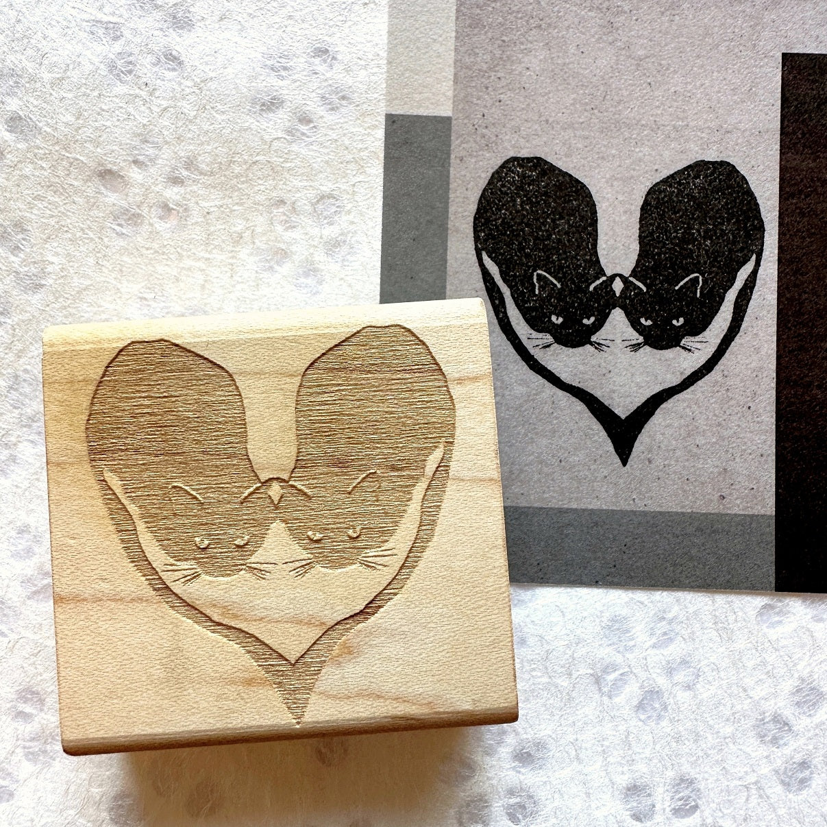 TAOthings Studio - Love Cats rubber stamp